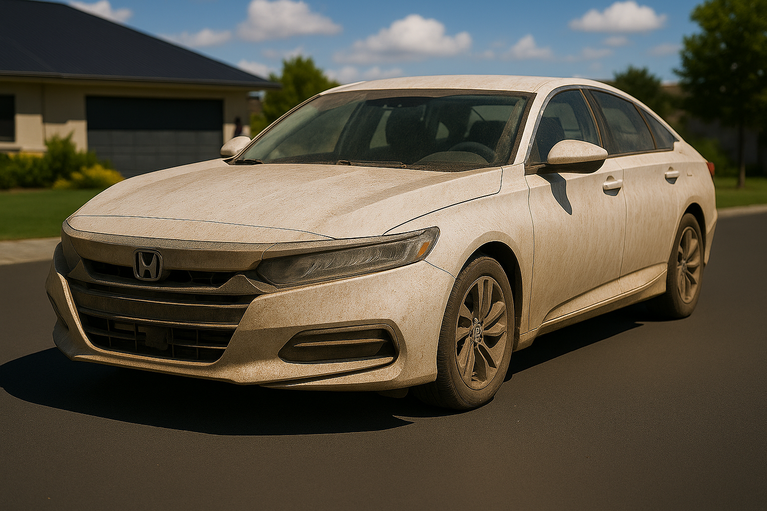 Before detailing – dirty car exterior